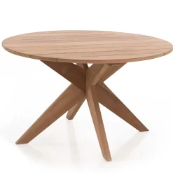 Gartentisch Java Gescova - Ø135cm - massives Teakholz - Braun