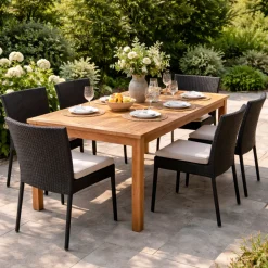 Gartentisch Stafford 90x160cm Gescova - Teakholz - Braun
