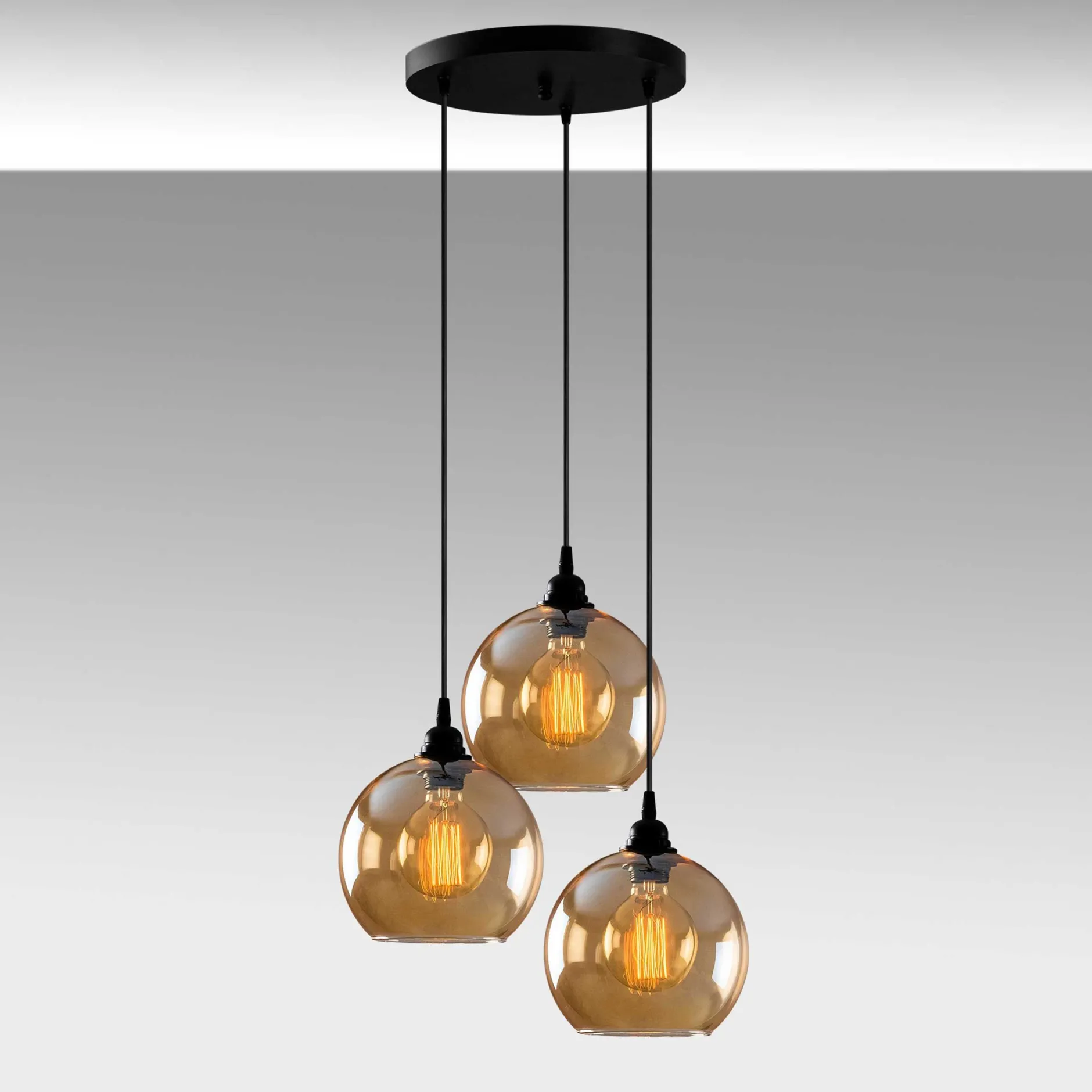 Gold Kronleuchter | METALLGEHÄUSE | Gold, Schwarz