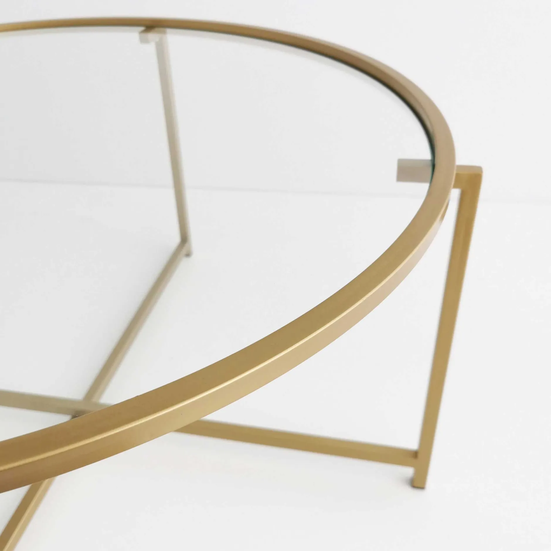 Gold Sun Couchtisch | METALLRAHMEN | Gold