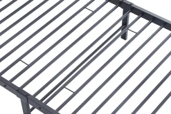 Graues Metallbett Sammy 90x200 | Rahmen 97x210 | H-H 80