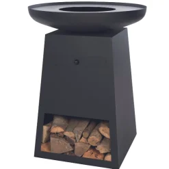 Grill mit Holzlagerung Oryx Stahl - schwarz