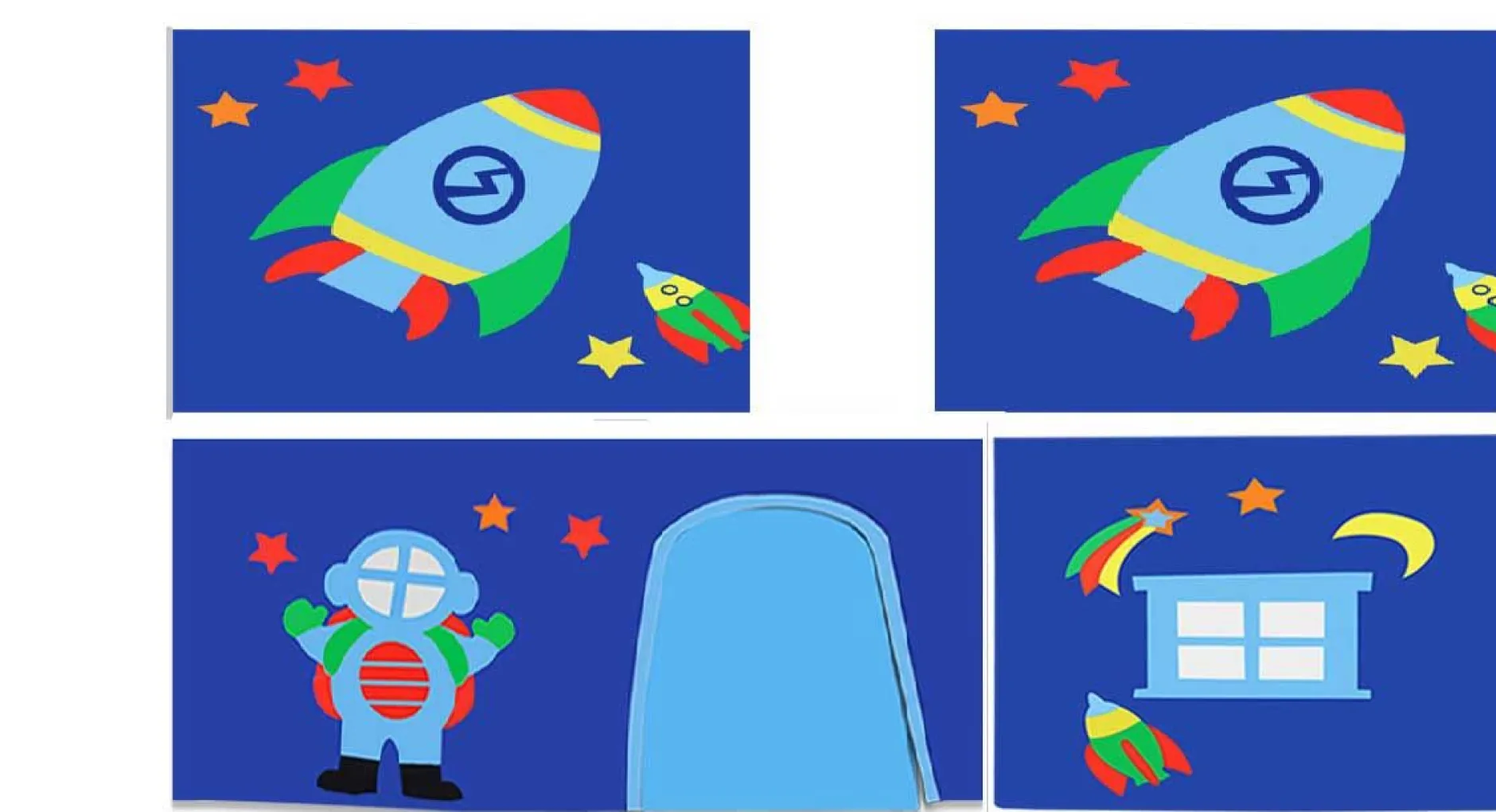 Halbhochbett Bett Charlotte mit Bettzelt und Tunnel Astro - weiß