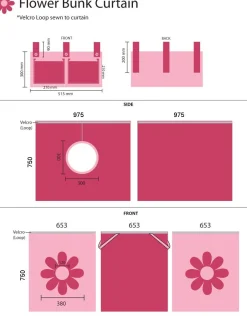 Halbhochbett Charlotte mit Spielzelt Blume - Kieferholz