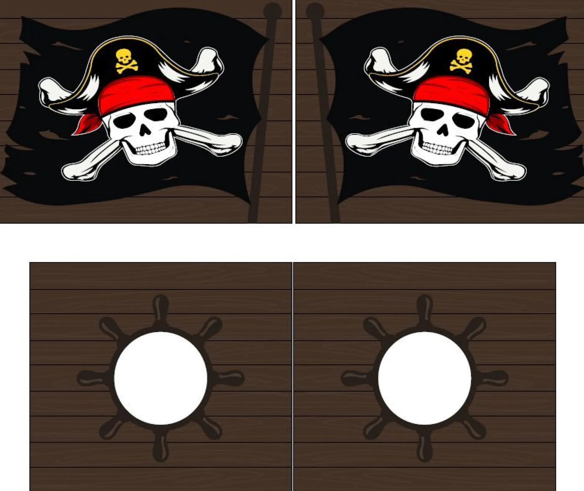 Halbhochbett mit Rutsche Astrid mit Schlafzelt Caribbean Pirates - weiß