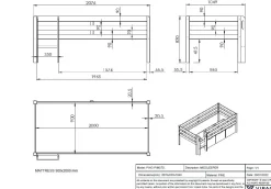 Halbhochbett Pip 90 x 200 Kiefer - weiß