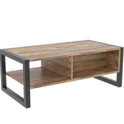Haldizen Couchtisch | 100 % MELAMIN | Atlantische Kiefer, Schwarz