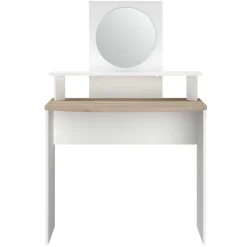 Hardy Schminktisch-136cm-mit Spiegel-weiß/Eiche