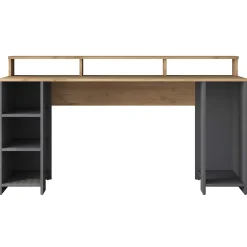 HA110 Schreibtisch | 100 % MELAMIN | Walnuss, Anthrazit