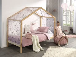 Haus Bett Dallas 3 90x200 - Kieferholz