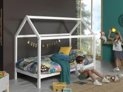Hausbett Dallas 1 90x200 - weiß