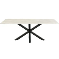 Heaven Rechteckiger Esstisch - Grau Keramik, 200x100x75,5 cm