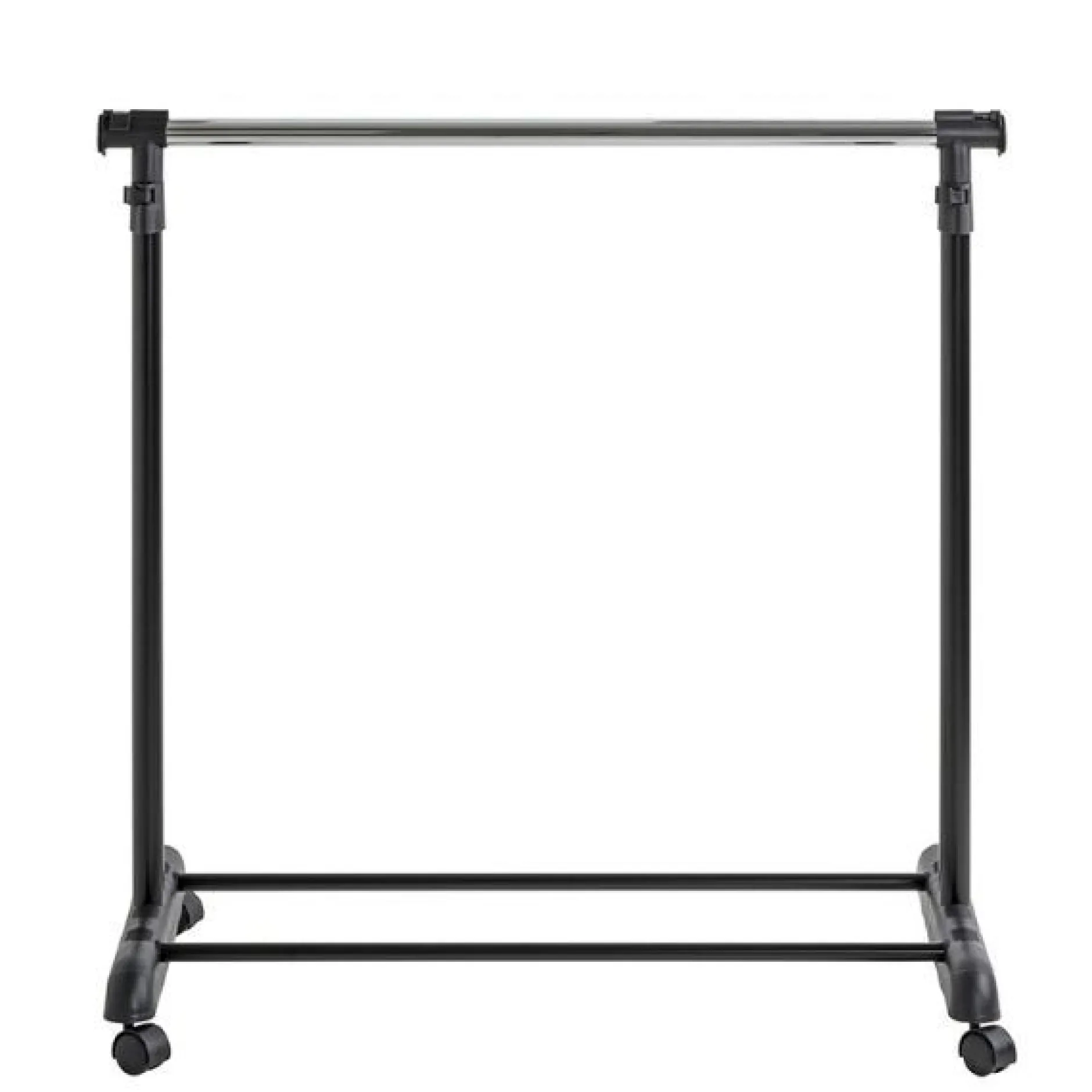 Höhenverstellbare Trolley-Garderobe, Stahl verchromt