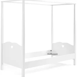 Himmelbett Amori 90x200cm mit Voile - weiß