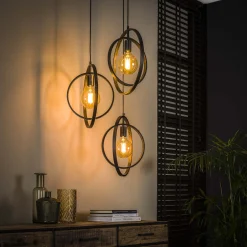 Hängeleuchte Celeste 3 Lichtquellen - anthrazit