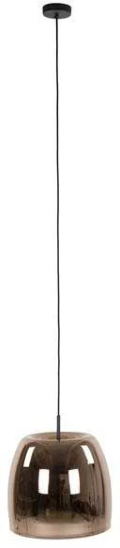 Hängeleuchte Drift - Ø48x150cm - Braunglas