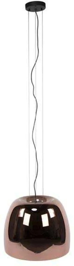 Hängeleuchte Drift - Ø48x150cm - kupferfarbenes Glas