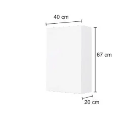 Hängeschrank Brama/Kornel/Pisca 40cm 1 Tür - weiß