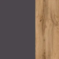 Hängeschrank Karan 60cm 1 Tür - Eiche/anthrazit