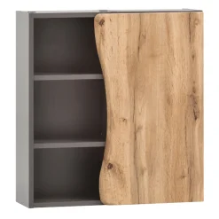 Hängeschrank Karan 60cm 1 Tür - Eiche/anthrazit