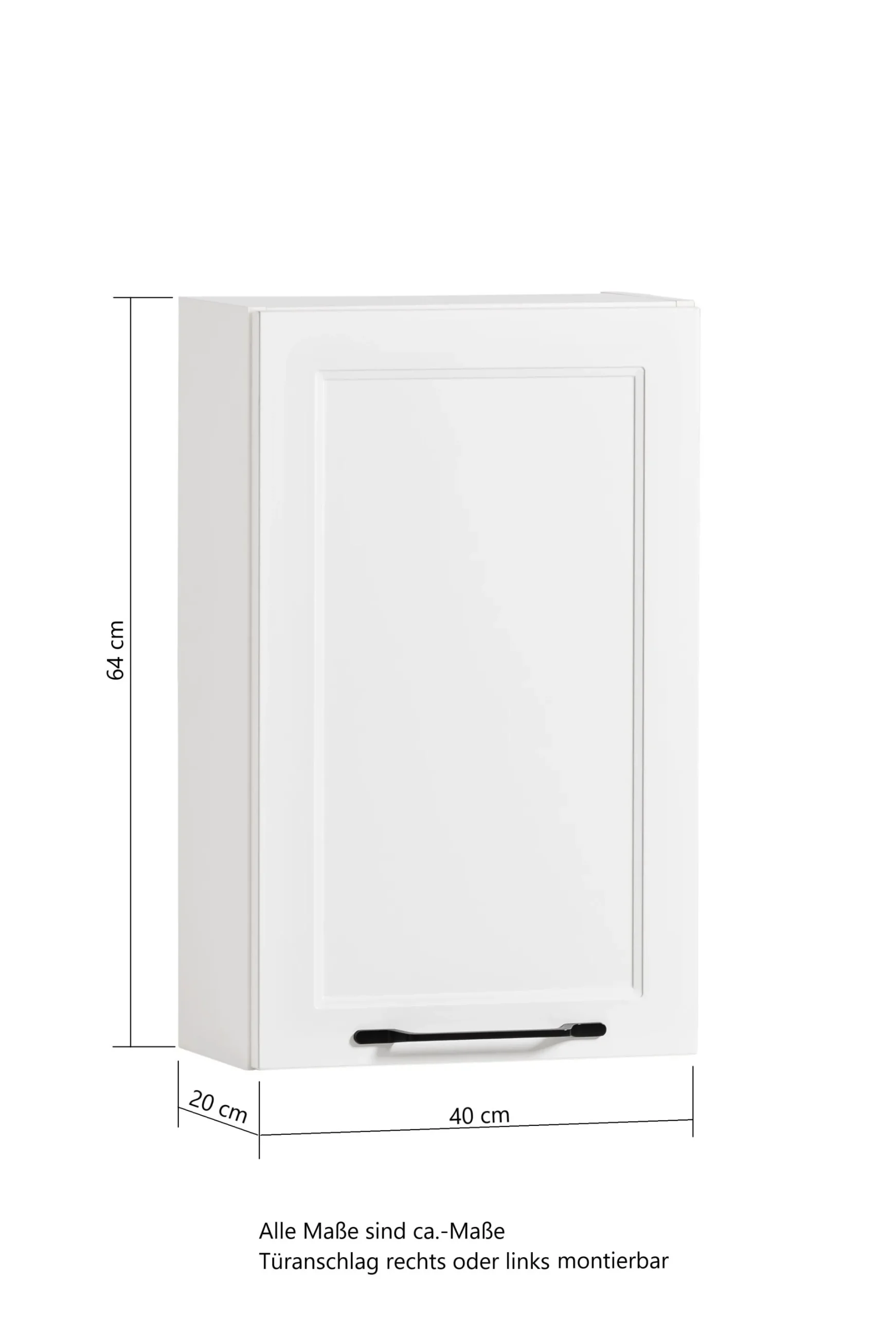 Hängeschrank Meran | 40 x 20 x 64 cm | Grau