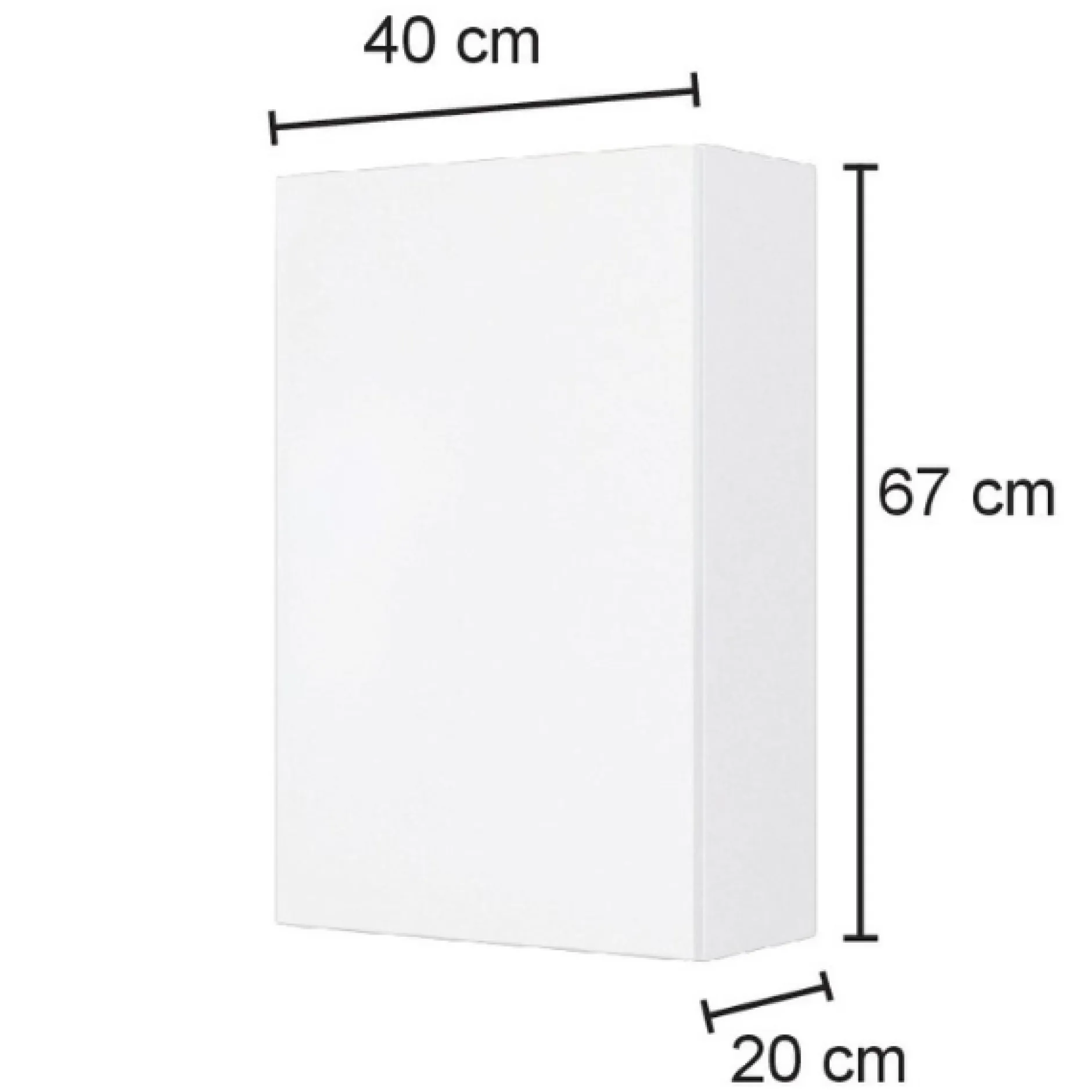 Hängeschrank Pisca 40cm 1 Tür - Eiche