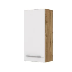 Hängeschrank Sefa 30cm 1 Tür - Eiche/Weiß