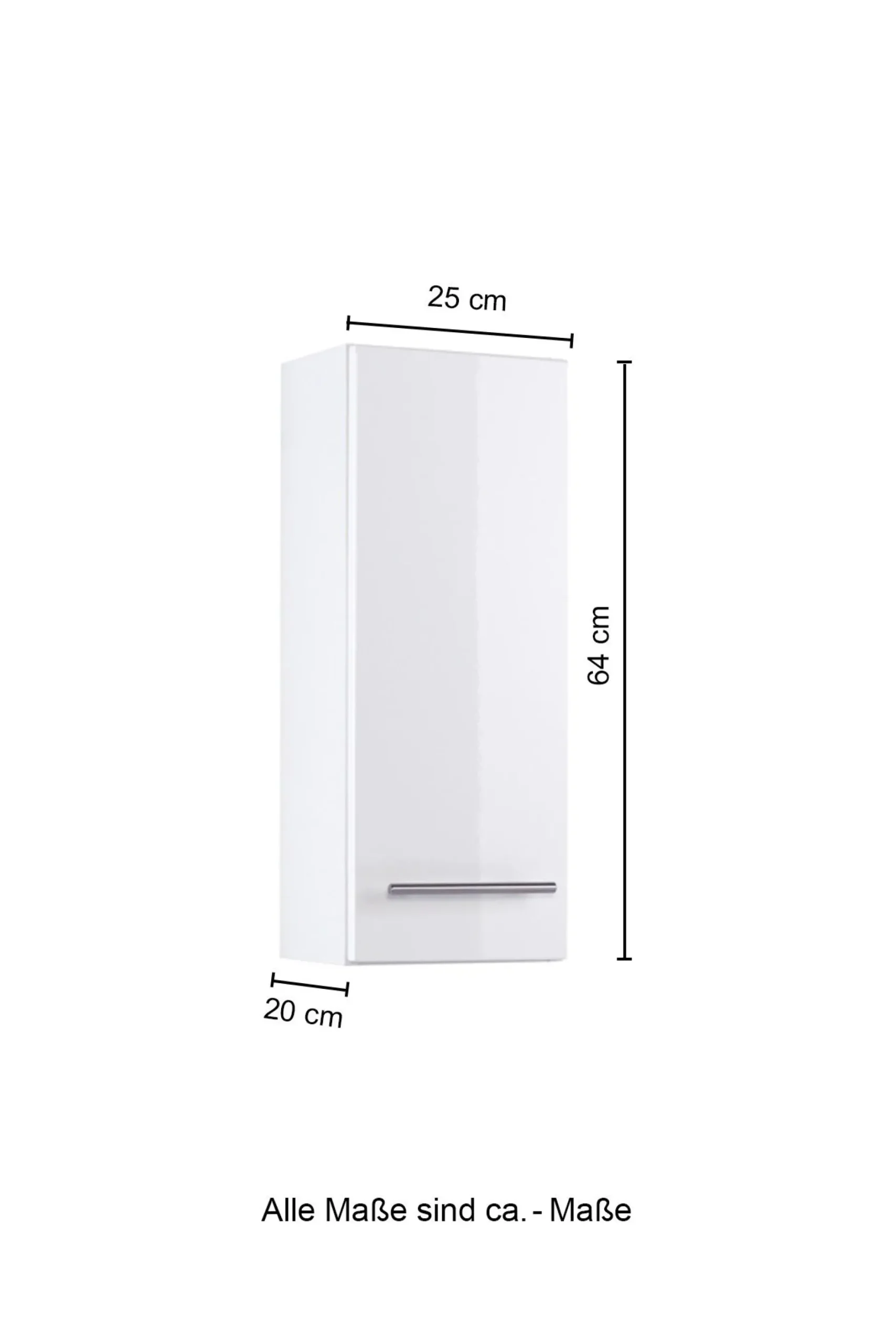 Hängeschrank Small 25cm 1 Tür - Hochglanz lila