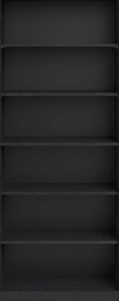 Hobby-Bücherregal 198 cm-5 Fachböden-schwarz