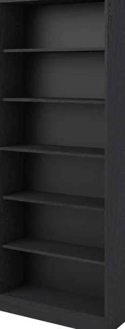 Hobby-Bücherregal 198 cm-5 Fachböden-schwarz