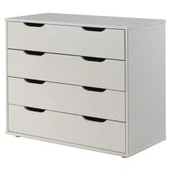 Hochbett Claire 90x200 mit Schlafsofa und Kommode - weiß