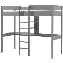 Hochbett Lena ohne Schlafsofa - grau