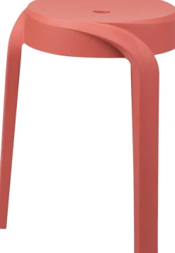 Hocker Aimee - 6er-Set - rot