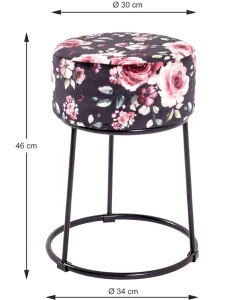 Hocker | Ø30 cm x 46 cm | Bloemendesign