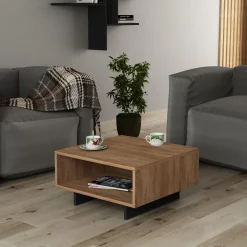 Hola Couchtisch | 100 % MELAMIN | Eiche, Anthrazit