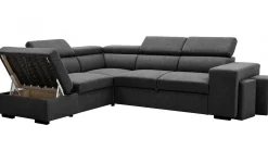 Holmes Ecksofa links - Armlehnen verstellbar - anthrazit