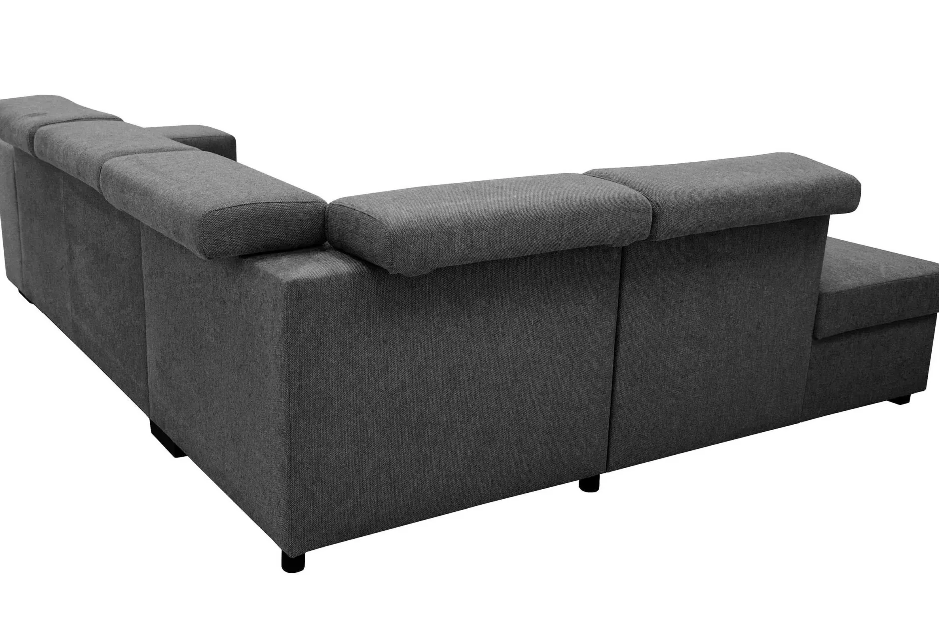 Holmes Ecksofa links - Armlehnen verstellbar - anthrazit