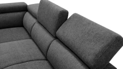 Holmes Ecksofa links - Armlehnen verstellbar - anthrazit
