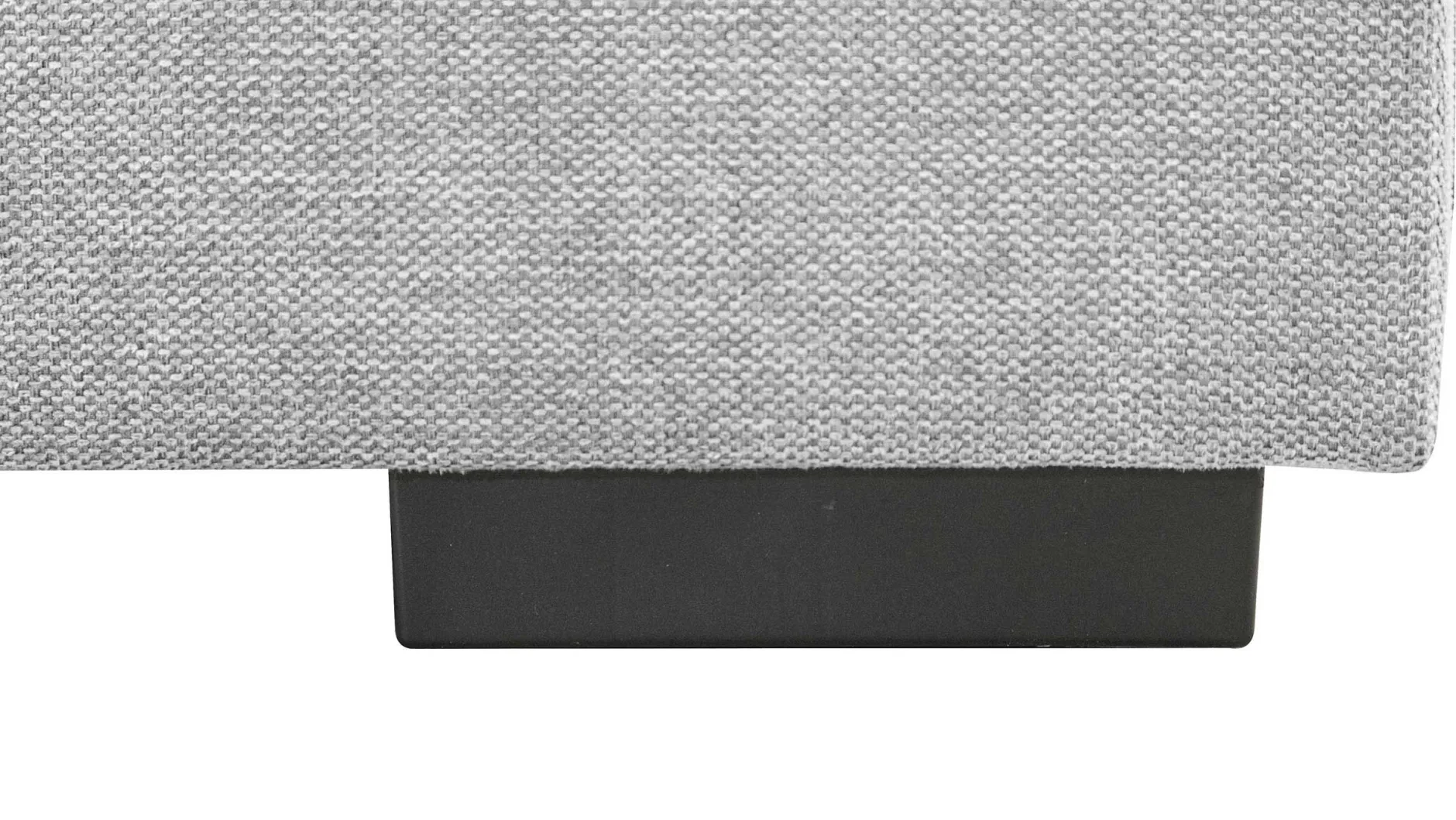 Holmes Ecksofa links - Armlehnen verstellbar - grau