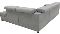 Holmes Ecksofa links - Armlehnen verstellbar - dunkelgrau