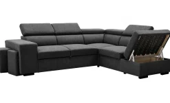 Holmes Ecksofa rechts - Armlehnen verstellbar - anthrazit