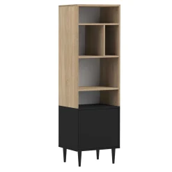 Horizon Bücherregal klein - Eiche/schwarz