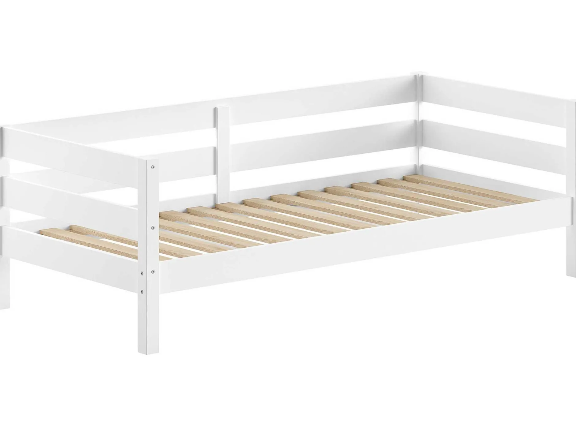 Hüttenbett Maggie - 90 x 200 - Kiefer massiv - weiß