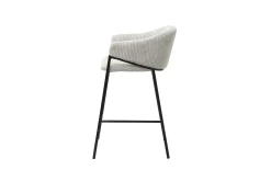 Hugo Corduroy Counterstool Hellgrau