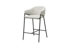 Hugo Corduroy Counterstool Hellgrau