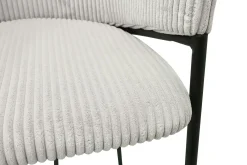 Hugo Corduroy Counterstool Hellgrau