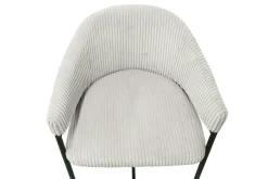 Hugo Corduroy Counterstool Hellgrau