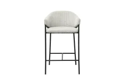 Hugo Corduroy Counterstool Hellgrau