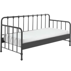 Kabinenbett Bronxx Metall 90x200 - mattschwarz
