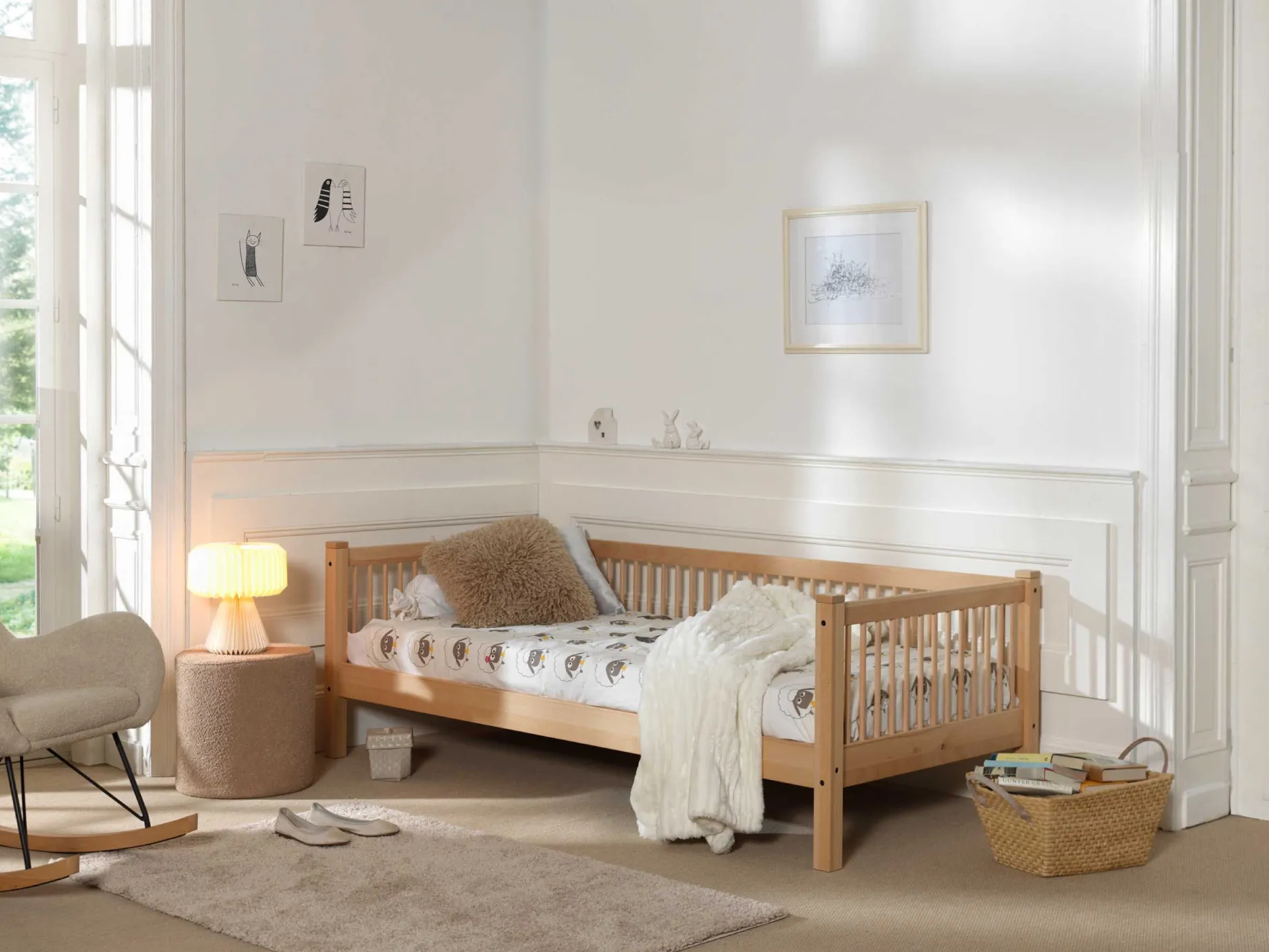 Kabinenbett Forrest 90x200 cm - Massivholz Buche